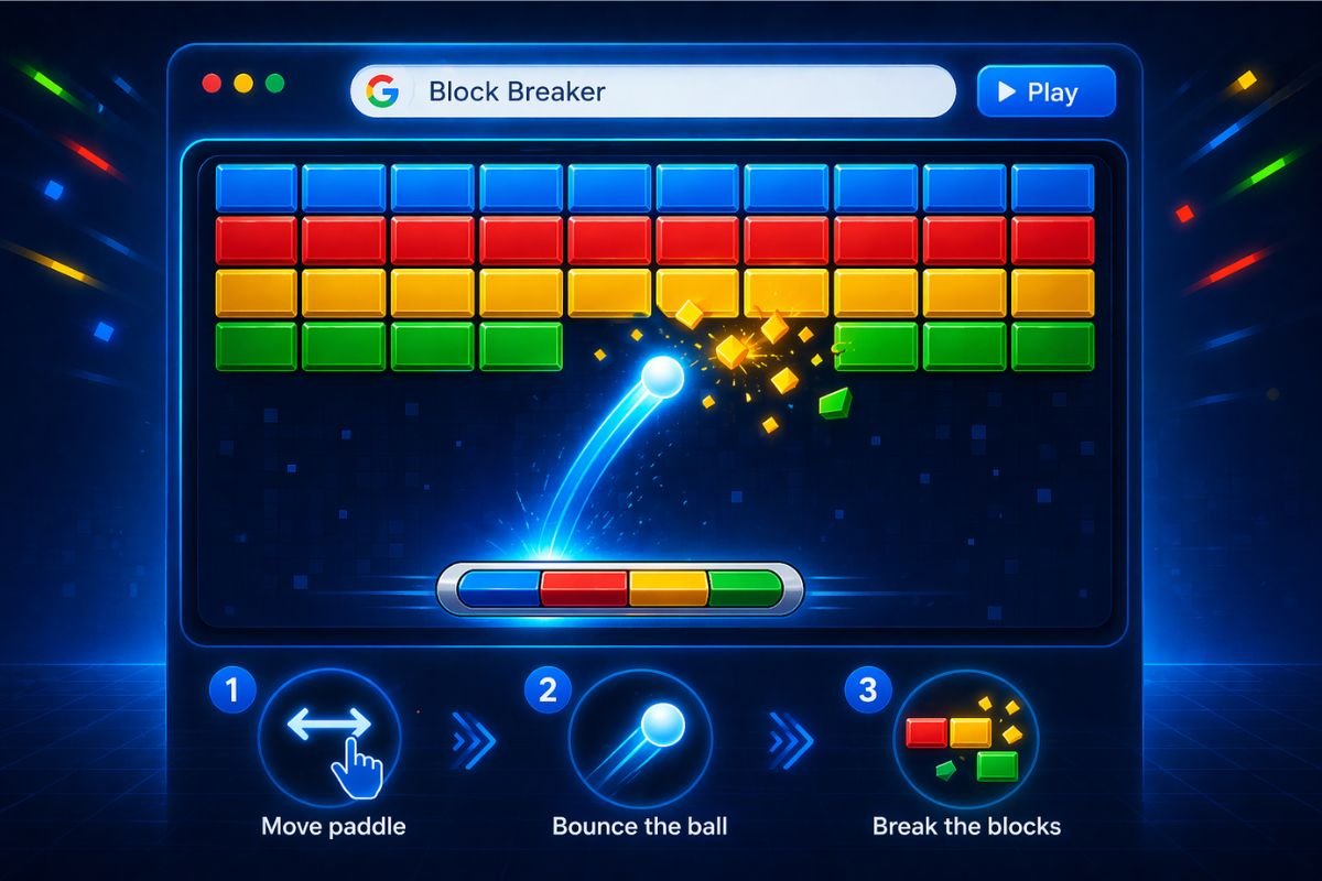 Google Block Breaker controls guide