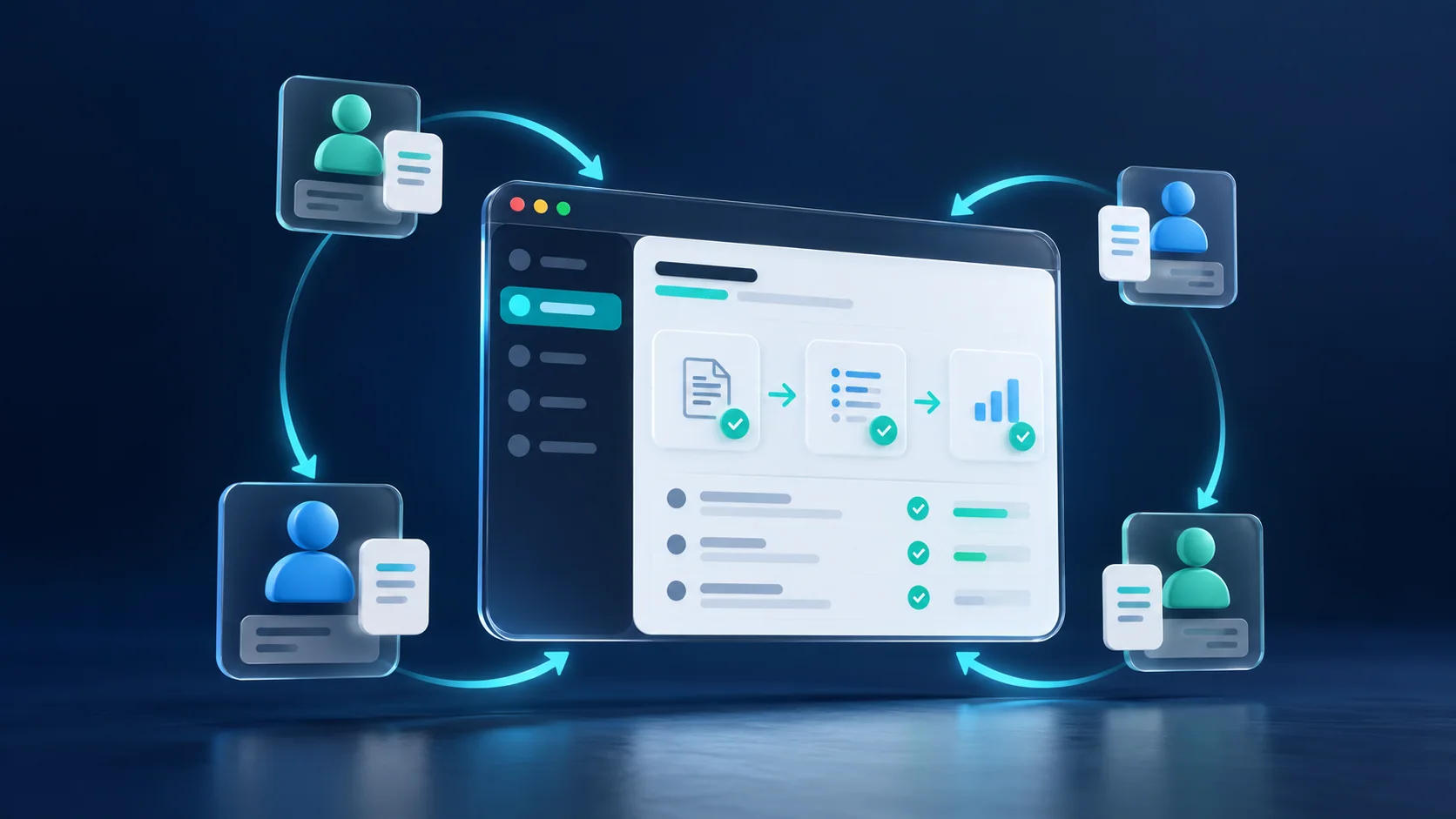 A focused software dashboard serving a small recurring group of business customers